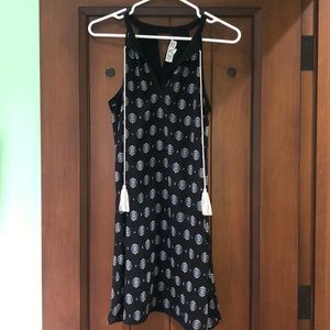 Black summer tassle dress